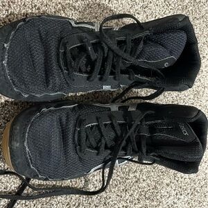 Asics, black youth size 6 wrestling shoes. Good condition.